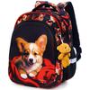 Cartoon 3D Tierprint Schulrucksack für Mädchen Klasse 1-3 Orthopädischer Grundschulrucksack