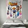 Stumble Guys Chaos Wall Hanging Printed Fabric Blanket Decorative Tapestries for Bedroom Living Room Home Decor