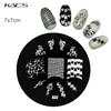 KADS 1PC Round Stainless Steel Nail Art Nail Stamping Plates Manicure Stamp DIY for Nail Templates Classic Series Tools