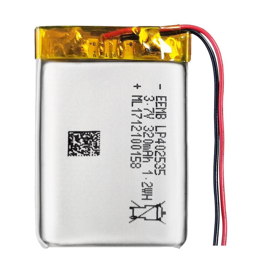 EEMB LP402535 3.7V 320mAh Polymer Lithium Battery with Protection Board