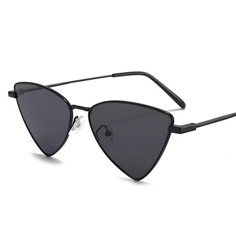 Fashion Metal Triangle Sunglasses Hip Hop Cyberpunk Stylish Irregular Small Frame Sun glasses Women Travel Cool Eyewear