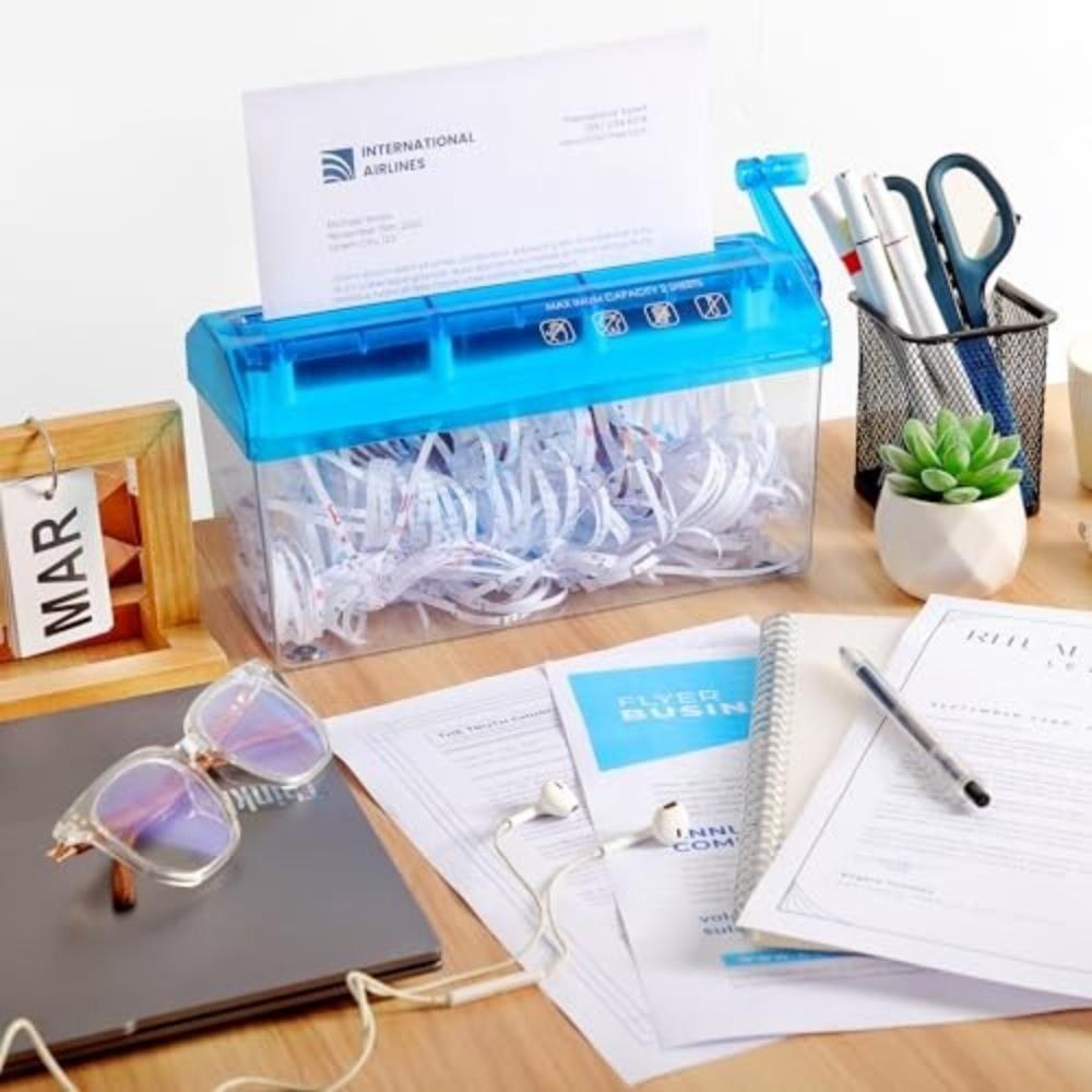 Mini Manual Shredder ABS Paper Cutting Tool High Quality Documents Paper Cutting Tool  Home Office