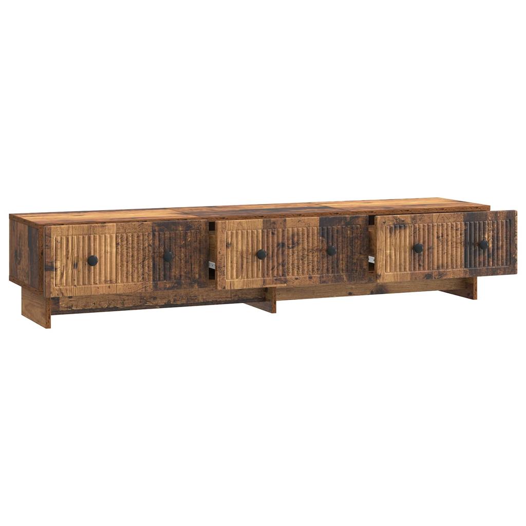 TV Cabinet Reclaimed Wood Look 147 x 34.5 x 30 cm Particleboard