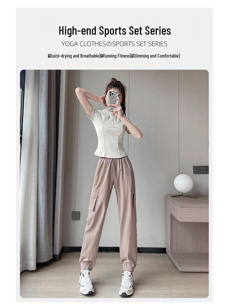 2025 Women's Summer Quick-Dry Fitness Set: Morning Run & Yoga Outfit