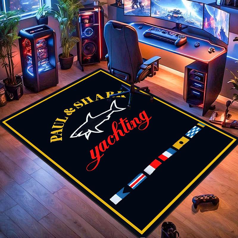 Exquisite Paul & Shark themed carpet, suitable for living room, bedroom, game room, computer room and home décor.