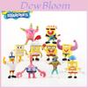 Set Colorat de 10 Piese cu Spongebob Mușchiosi pentru Decorațiuni de Tort
