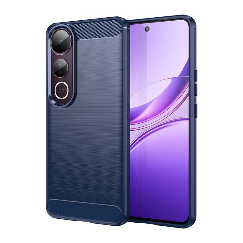 For Vivo V50 Lite Case Shockproof Anti-knock Soft Silicone Carbon Fiber Back Cover For Vivo V50 Lite Case For Vivo V50 Lite Case