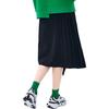 Fila X MIHARA YASUHIRO Layered Design Solid Color Pleated Skirt Women Skirts Black F11W243302F-BK