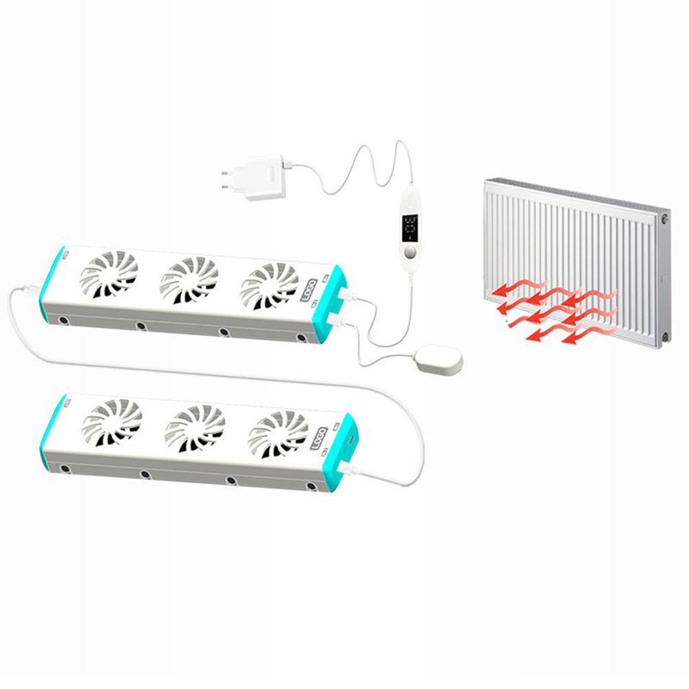 3.0 Mono Radiator Fan Set 5V Home Heater Magnetic Intelligent Cooling Fan Fireplace Fan For Home Warm Heat Distribution Parts EU