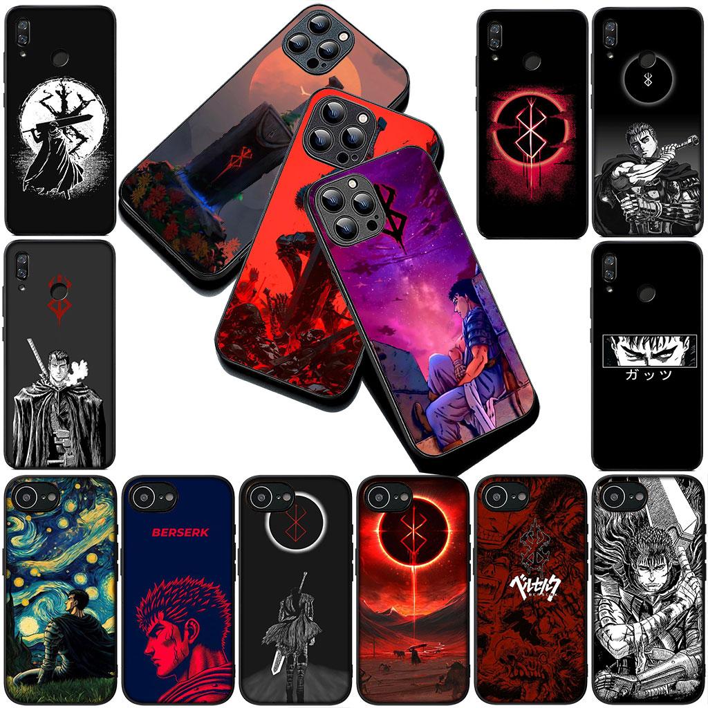 Casing Phone Cover for Samsung Galaxy S22 S21 S20 FE Ultra Plus A07 A17 A15 A16 A25 A57 A37 Case  Berserk Anime Guts