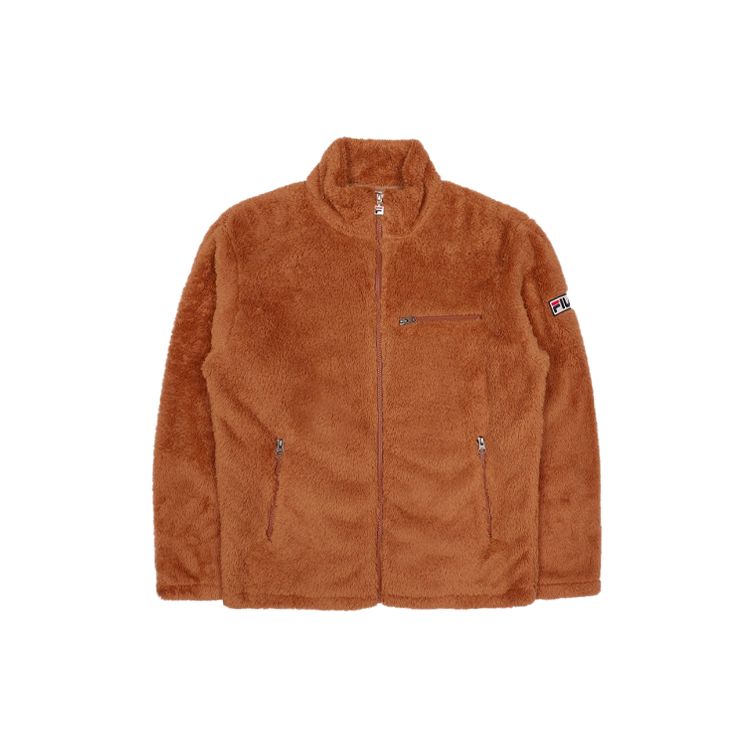 

Fila Флисовая спортивная куртка с логотипом и воротником-стойкой для мужчин Куртки Коричневый FS2PLC4101X-CAL L