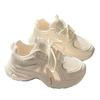 Thick-soled dad shoes girl 2025 new summer breathable mesh white shoes casual sports super fire shoes are not tired