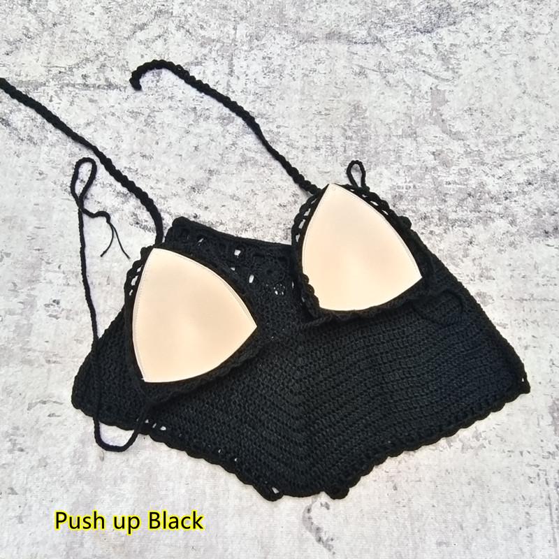 Handgemachtes Häkel-Bikini-Set mit Brustpolstern - Brasilianischer Badeanzug Bademode