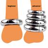 FRRK Weight Scrotal Ring Stainless Steel Ball Stretcher Metal Lock Ring Male Bondage Adult Intimate Personal Restraint Wear Toy