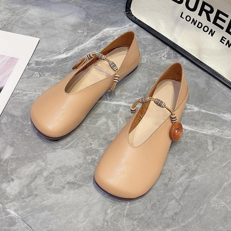 

Night wind two wear soft-soled small leather shoes women s summer 2025 new flat-soled single shoes gentle shoes simple lazy shoes 40