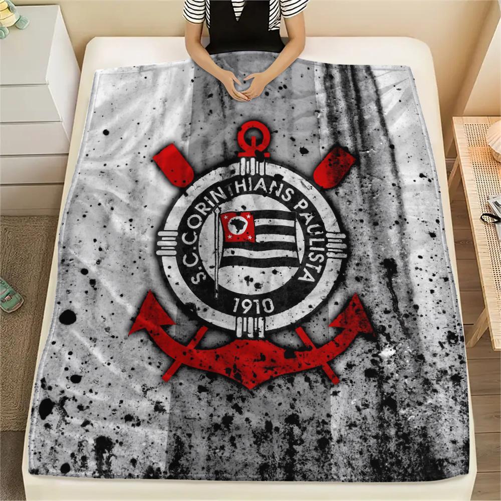 Corinthians Football Club,pattern Flannel Blanket, High quality Comfortable for All Seasons, Home Decor, Warmth and Comfort, Perfect for Gifts.