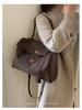 2025 Women's High-End Retro Matte Platinum Handbag: Trendy, Large Capacity Niche Underarm Commute Bag