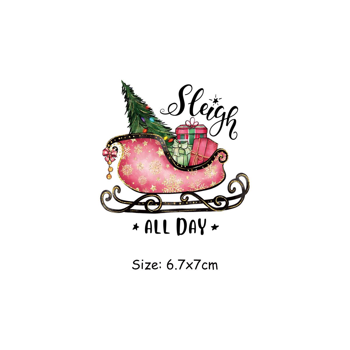 

Рождественский подарок, термонакладки, аппликация для одежды, термоклейкая передача, аксессуары «сделай сам», художественные ремесла, гладильный утюг с переносом