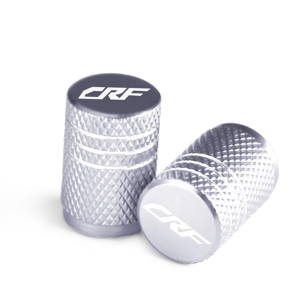 AAAKY1 CRF Motorcycle Tire Valve Air Port Stem Cover Cap Plug CNC Aluminum Accessories For Honda CRF250R CRF450R CRF450X CRF 250 450 R