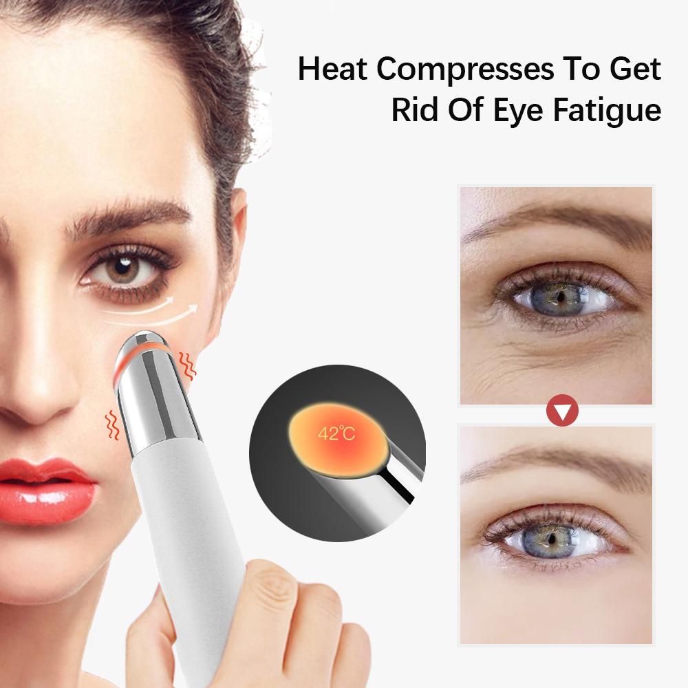 IPL Vibration Eye Massager Anti Dark Circle Blue Light Disinfection Dredge Lymph Glands Anti Wrinkle Pen Hot Compress Beauty