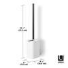 Umbra Toilet Toilet Flex SureLock Brush, White, Cleaner,