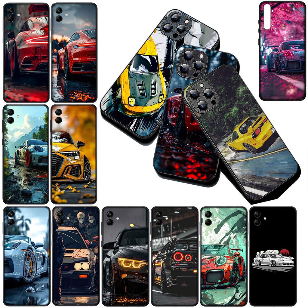 Supercar Super Car Cartoon Taillights Phone Case for Xiaomi Redmi Note 12 11 10 A3 Pro 10A 10C 12C Note12 5G 4G Protective Cover