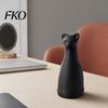 Stylish Office Ornament 3D Printed Cat Ornament, Minimalist Geometric Design, One-Piece Nordic Style Home Decor Durable Sculpture, for