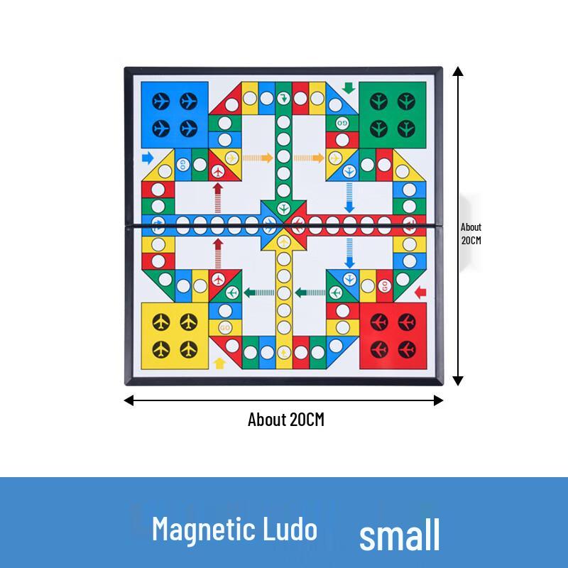 Brangdy Foldable Magnetic Ludo Board Game (2-Pack)