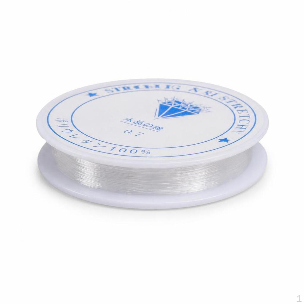 Clear Elastic Beading Thread for DIY Jewelry Making 0.4mm (approx. 10m)