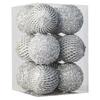 12Pcs/Set 8cm Christmas Ball Foam + Plastic Xmas Tree Decoration Holiday Hanging Ornament
