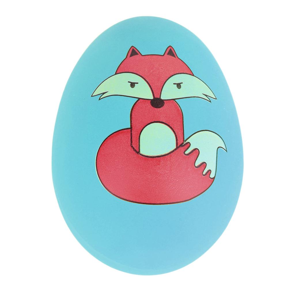 Latex Pet Ball Toy Bite Resistant Interactive Fetch Play Animal Pet Egg Ball for Cats Dogs Blue