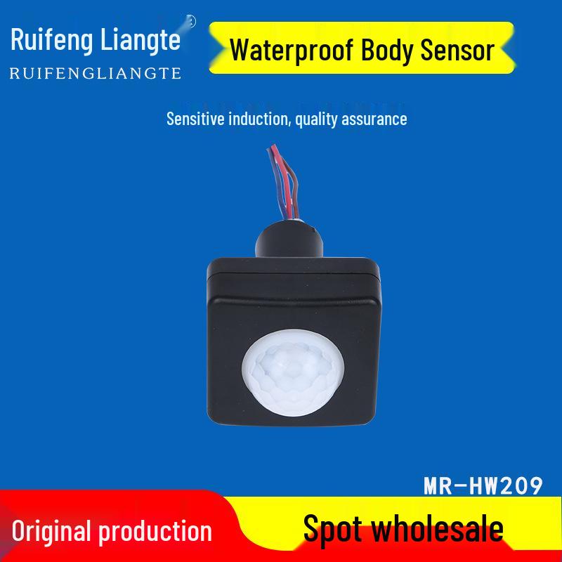 Compact Motion Sensor Floodlight with Infrared Induction