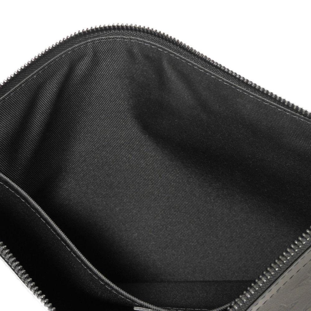 Used 12564 Pochette To Go M81570 7931 Current LV Logo Black Strap RFID Monogram Shadow Noir Men's from Japan AUTHENTIC