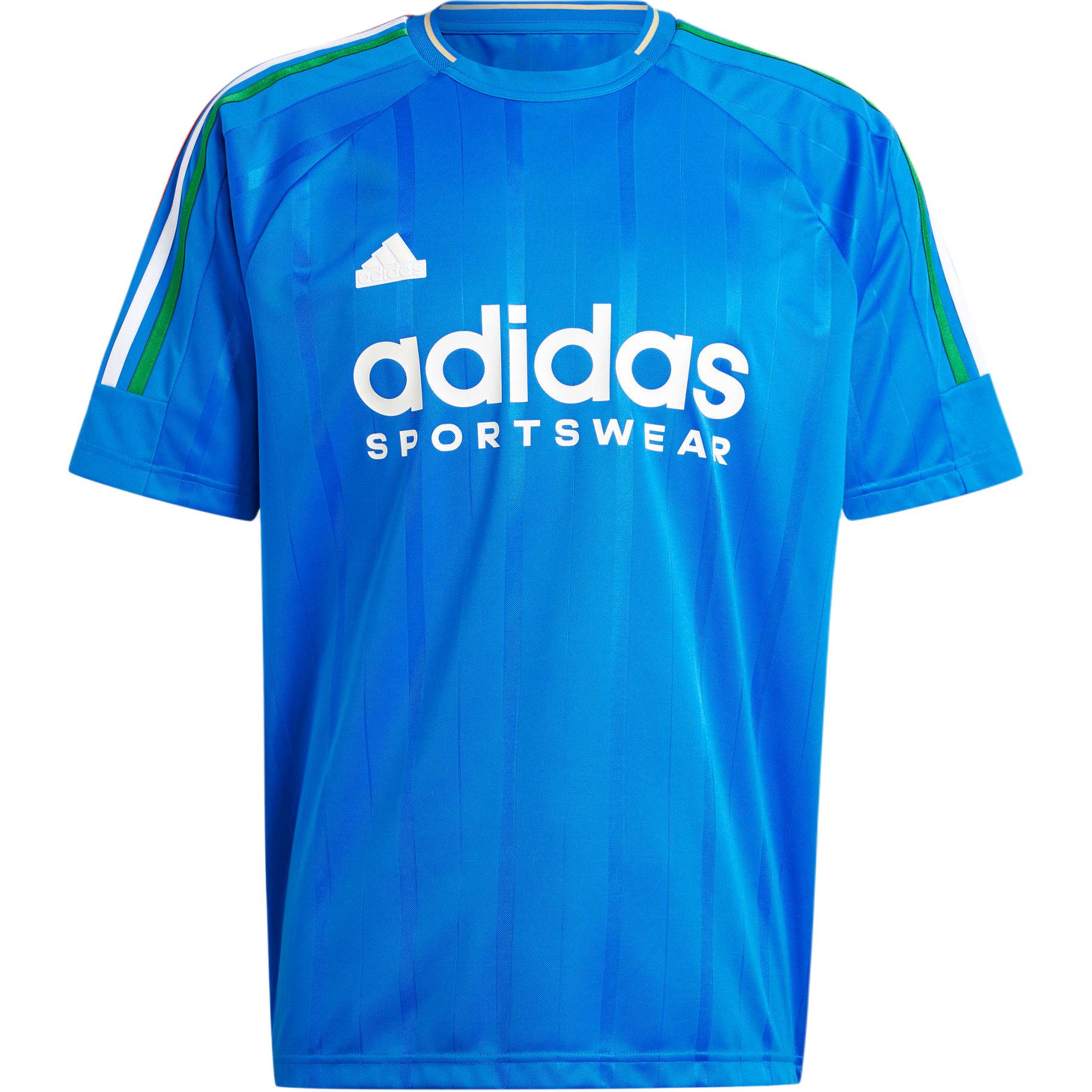 Adidas TIRO NATIONS PACK T Shirts Men s Blue Crew Neck Moderate Straight Fit IY4508 XL