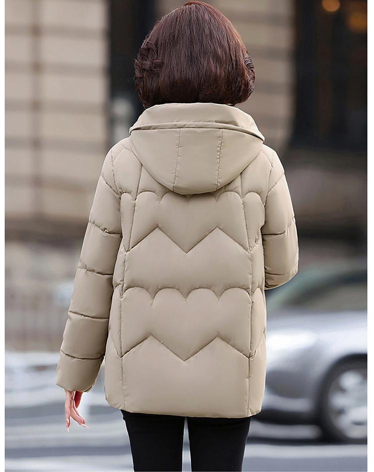 Women’s Short Hooded Windproof Thicken Warm Winter Jacket Gift for Mom