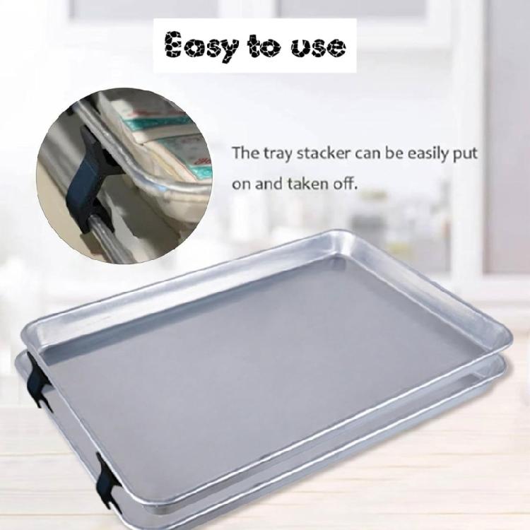 Foldable Tray Stand Long Lasting Oven Tray Rack Baking Sheet Stacker for Tray
