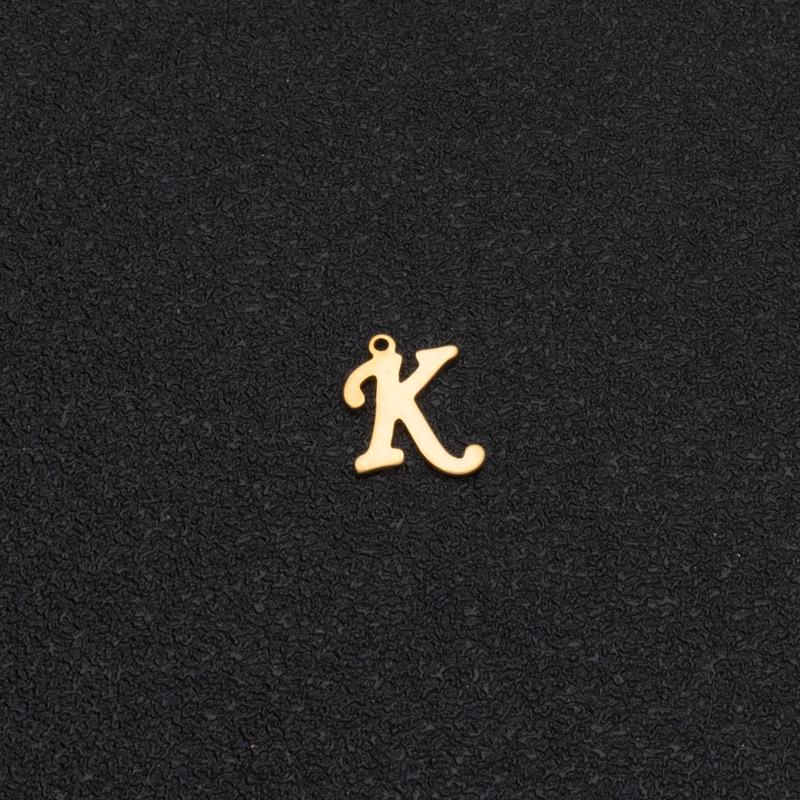 Custom Stainless Steel A-Z Letter Charms - Fade-Resistant DIY Pendants