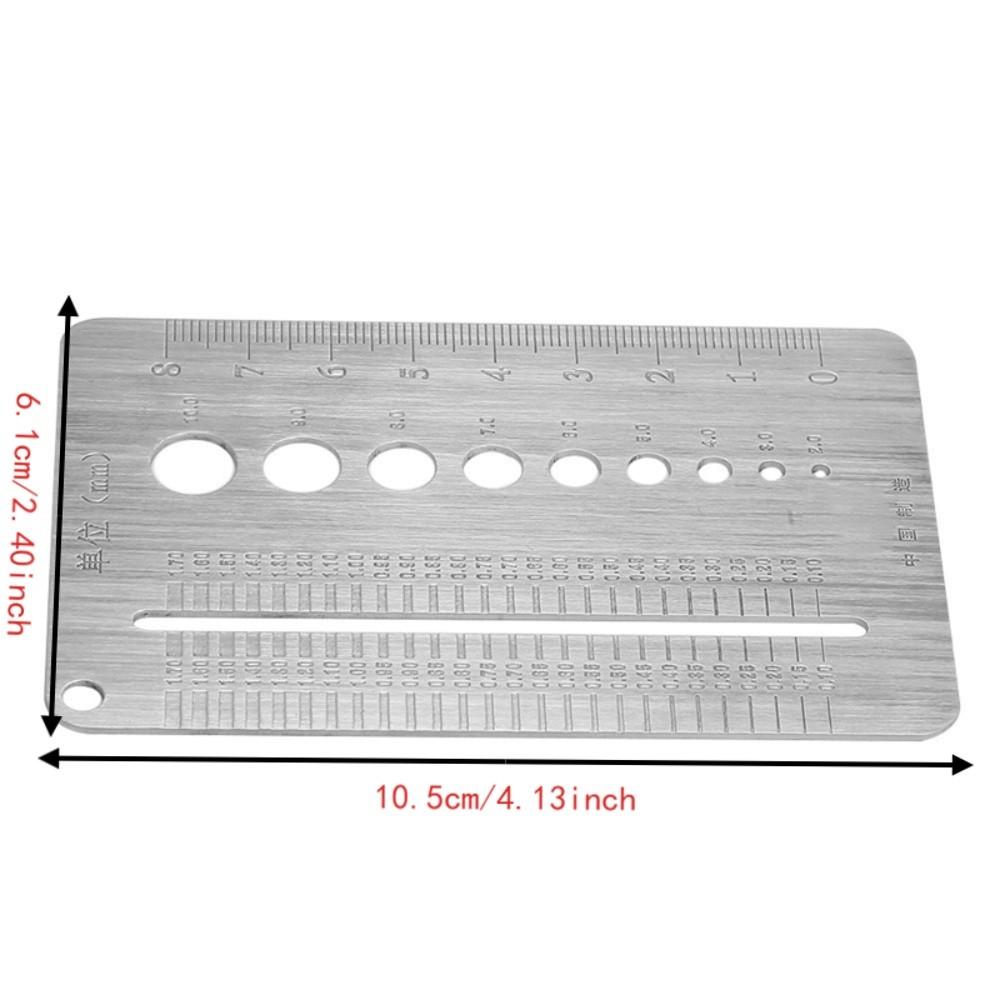 2-10mm Range Screw Gauge Plate Drill Bit And Tap Size Screw Thread Gauge  For Checking Bolt And Nut
