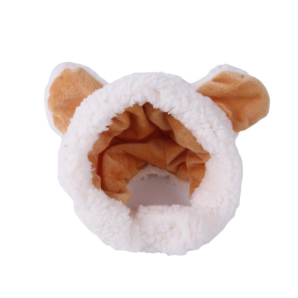 

Pet dress up pet bear hat, teddy dress up cute bear headdress cat head cover pet hat One size fits all