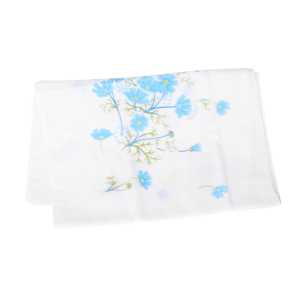 WKG Gauze Tenugui 1 Made In Japanese Size Cosmos (Tenugui) - Piece, Japan, Senshu, Pattern, Double-Layered, 20, (Blue)