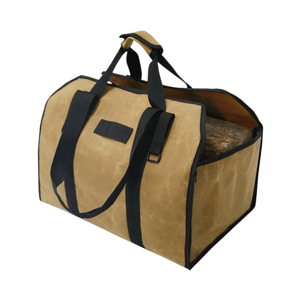 Portable Firewood Storage Bag, Multi-functional Oxford Cloth Firewood Handbag, Firewood Logging Bag for Camping Use