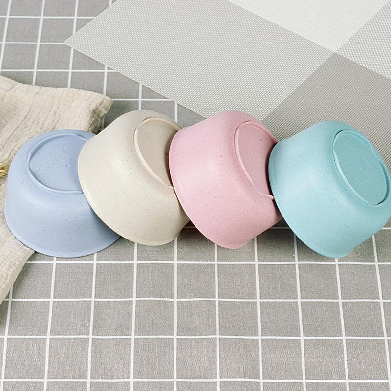 Wheat Straw Bowl Set Unbreakable Lightweight Food Safe For Kitchen Daily Use Camping Picnic Nordic-Style Bowl