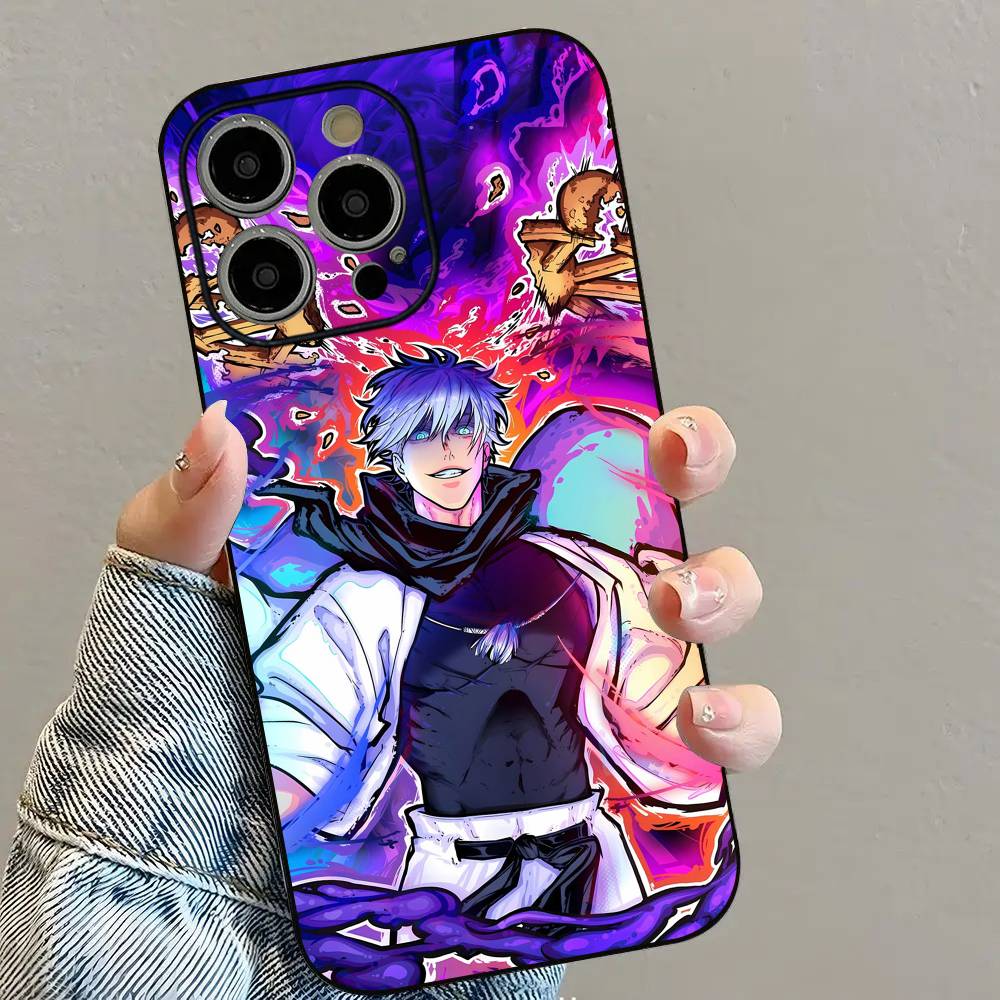 J-Jujutsu K-Kaisen Anime Phone Case For iPhone 16 15 14 13 12 11 PRO MAX PLUS Mini TPU Soft to Skin-friendly case