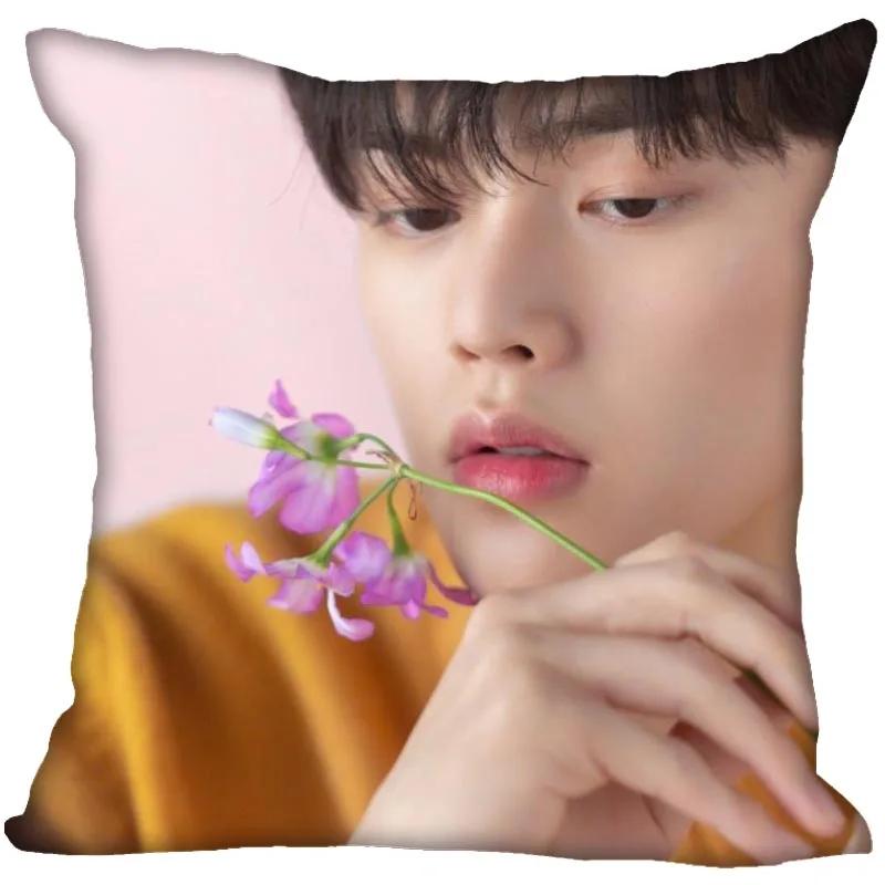 Song Kang Pillowcase Bedroom Home Decorative Gift Pillow Cover Square Zipper Pillow Cases Satin Soft Fabric 0209
