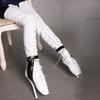 Fashion 18CM/7 Inch Women Thigh High Ballet Boots,Sexy Pole Dancing Shoes,Men Cosplay Fetish Corset Dominatrix,Black,White,Silver,Big