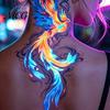 Easy Apply Tattoo Stickers 5 Sheets Butterfly Stickers, Waterproof Temporary Flower Tattoos, Colorful Safe Skin Tattoos Face Body for Parties