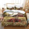 Tractor Creativity Printed Tractor Duvet Cover Microfiber Bedroom Decor Rustic Farmhouse Bedding Set Soft Breathable For Teens