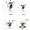 British Royal Bone China Coffee Cup and Saucer Set, Luxury Tea Cup Set for Espresso, Latte & Afternoon Tea
