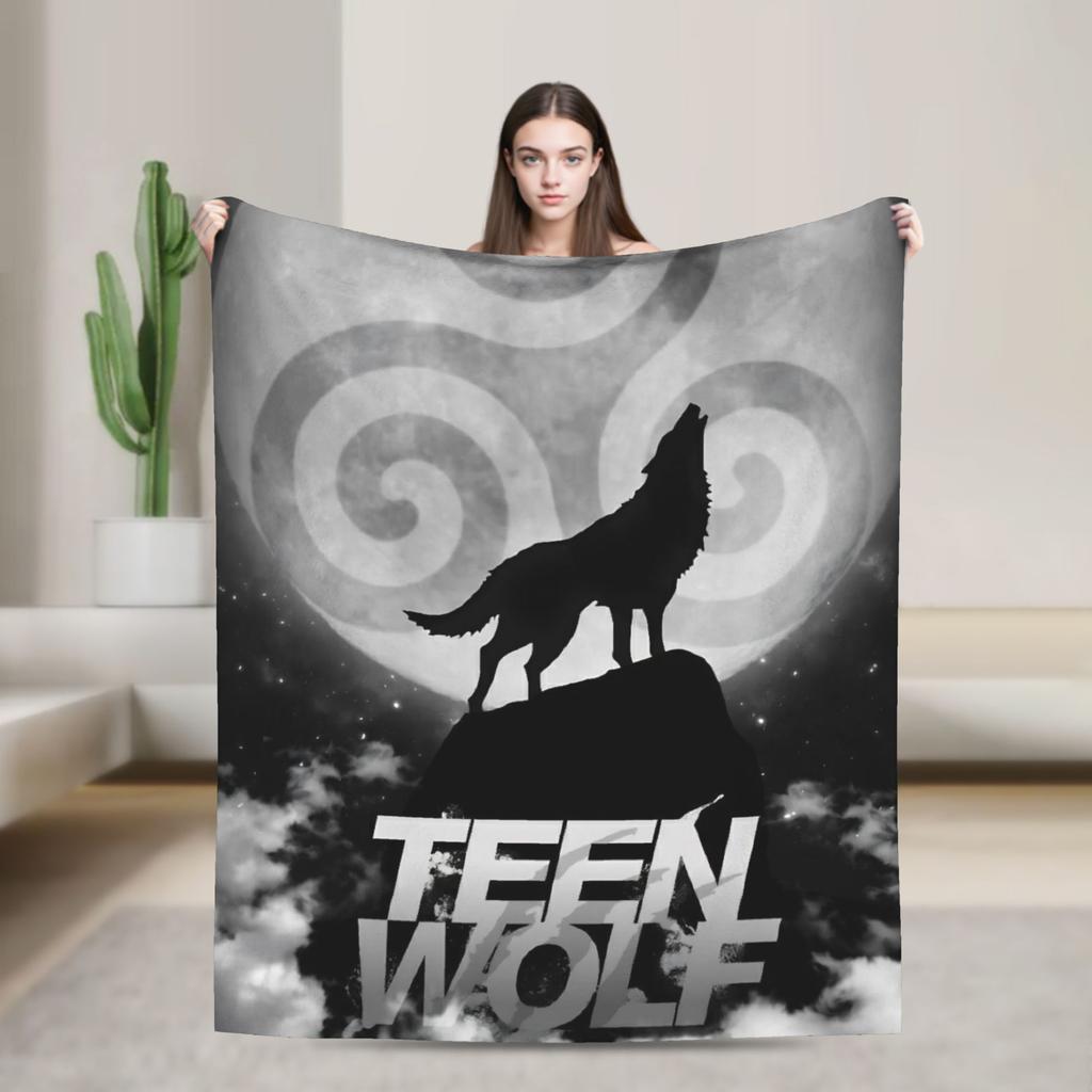 Teen Wolf The Movie Flannel Blanket Winter Soft Throw Blanket for Kids Living Room Novelty Bedspread Sofa Bed Cover