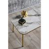 Coffee Table Bendir Kr Metal Leg Double Gold